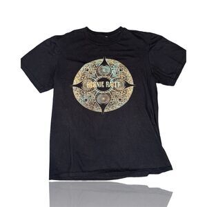 Vintage Bonnie Raitt Womens Black convert Tee (Tiny Pinhole on Back) Americana